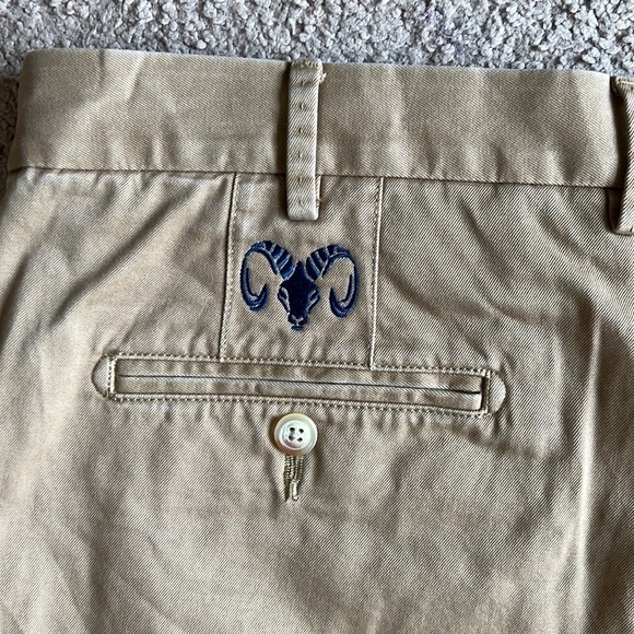 Peter Millar Washed Twill Tan Shorts - Picture 7 of 8